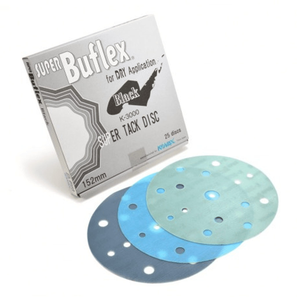 6" Dry buflex disc- Green 15H, gr2000 (25 / pq)