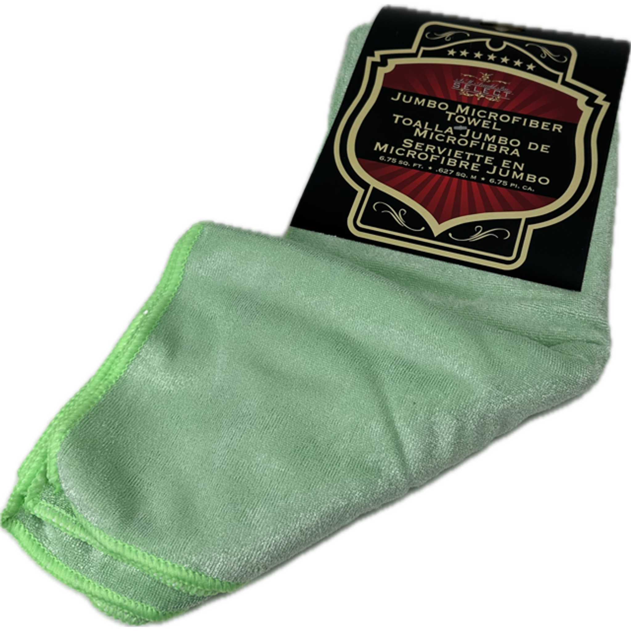 Serviette géant séchage microfibre verte