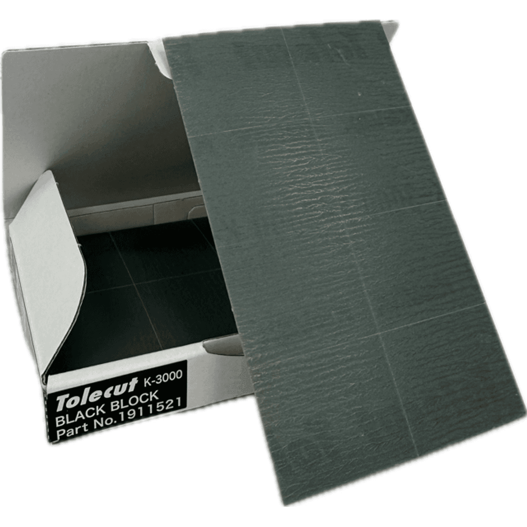 Tolecut 8 cut sheet - Black gr3000 2.75"x4.5" (25 / pq)