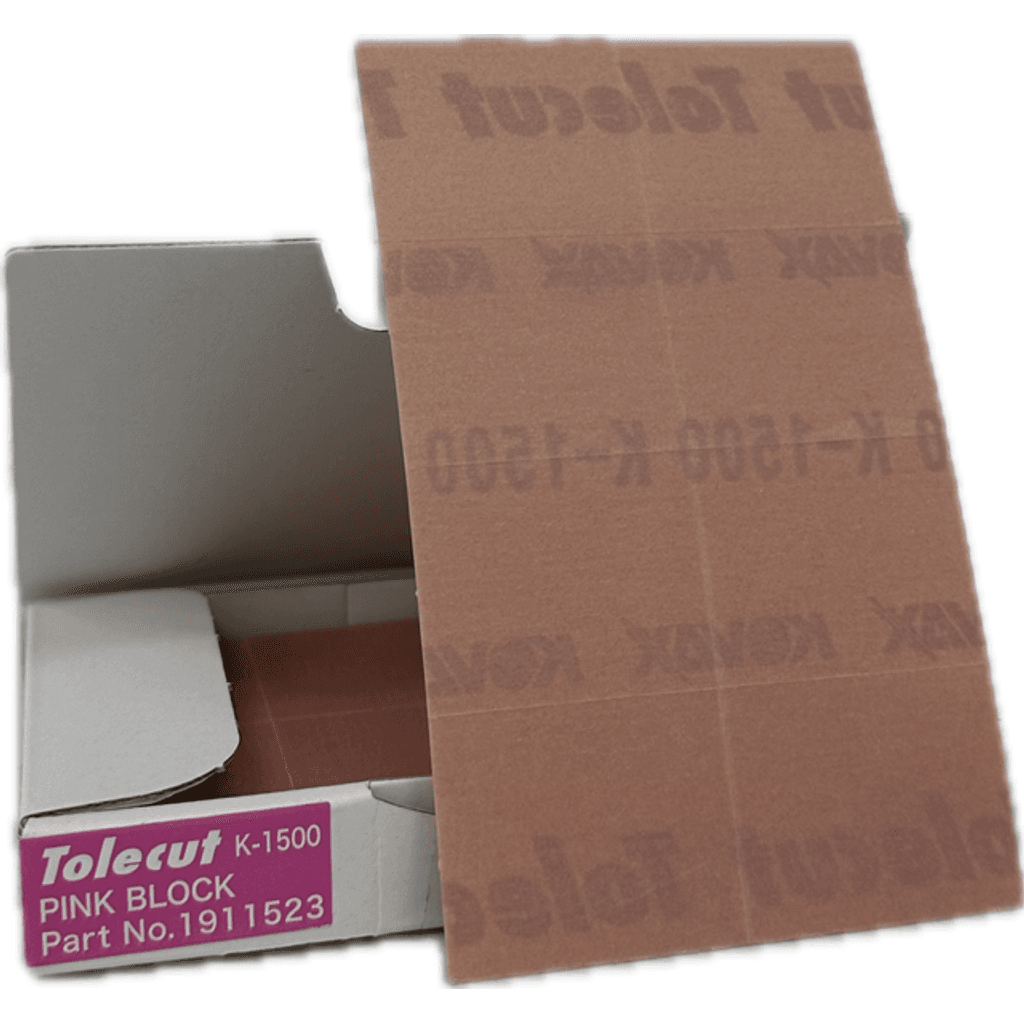 Tolecut 8 cut sheet - Pink gr 1500, 2.75"x4.5" (25 / pq)