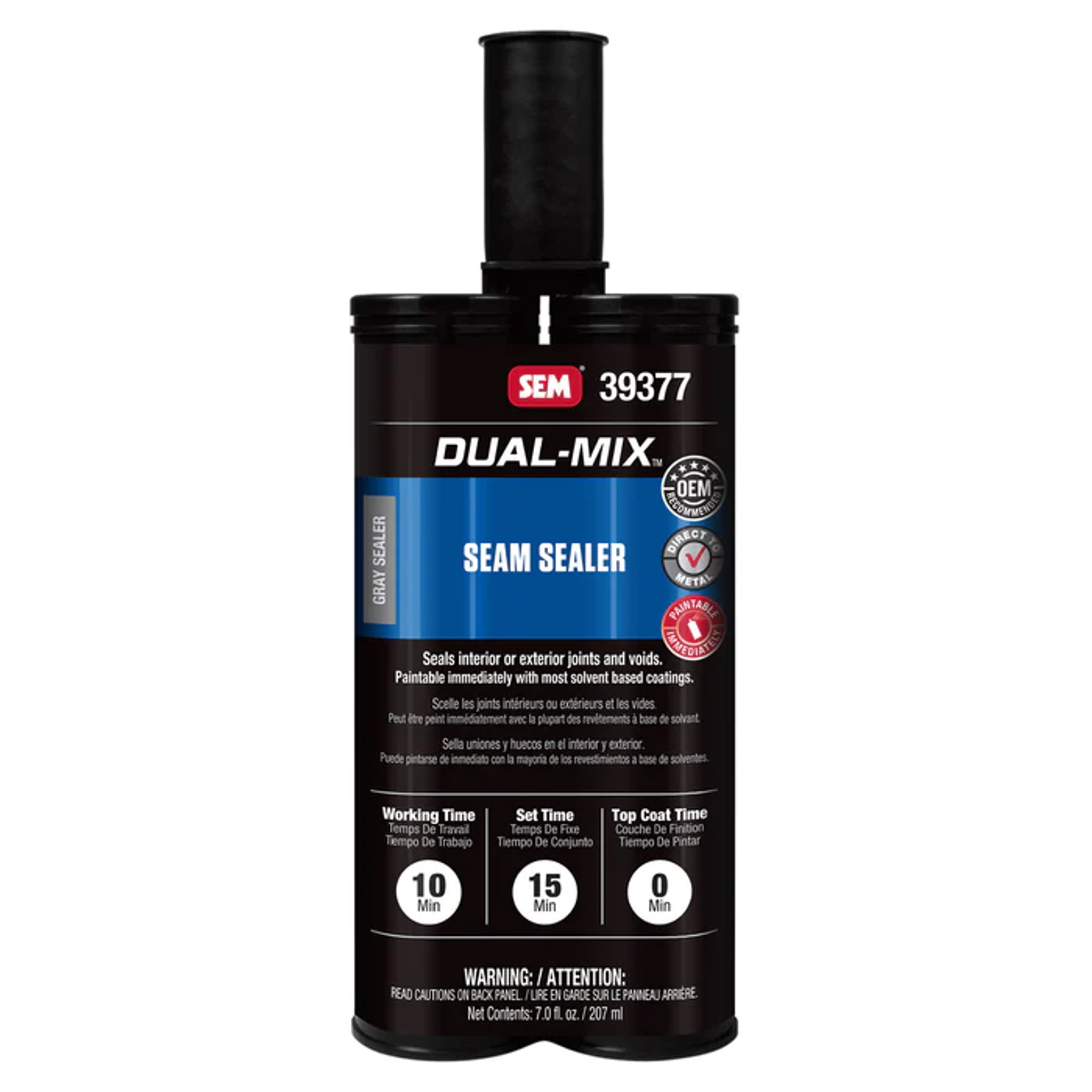 Dual-mix high-buildself leveling seam sealer