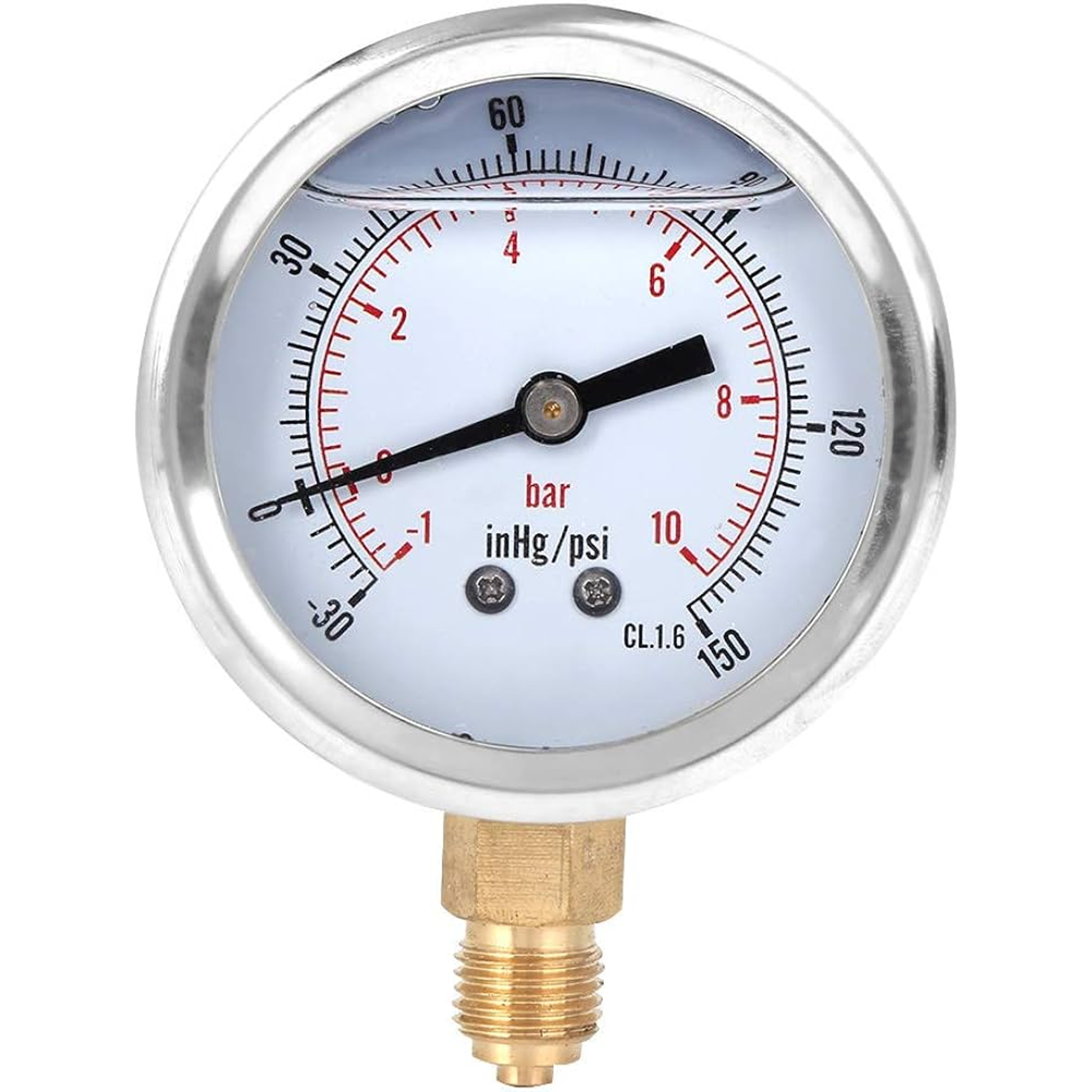 Gauge. 0-160PSI 1 / 4 back glass